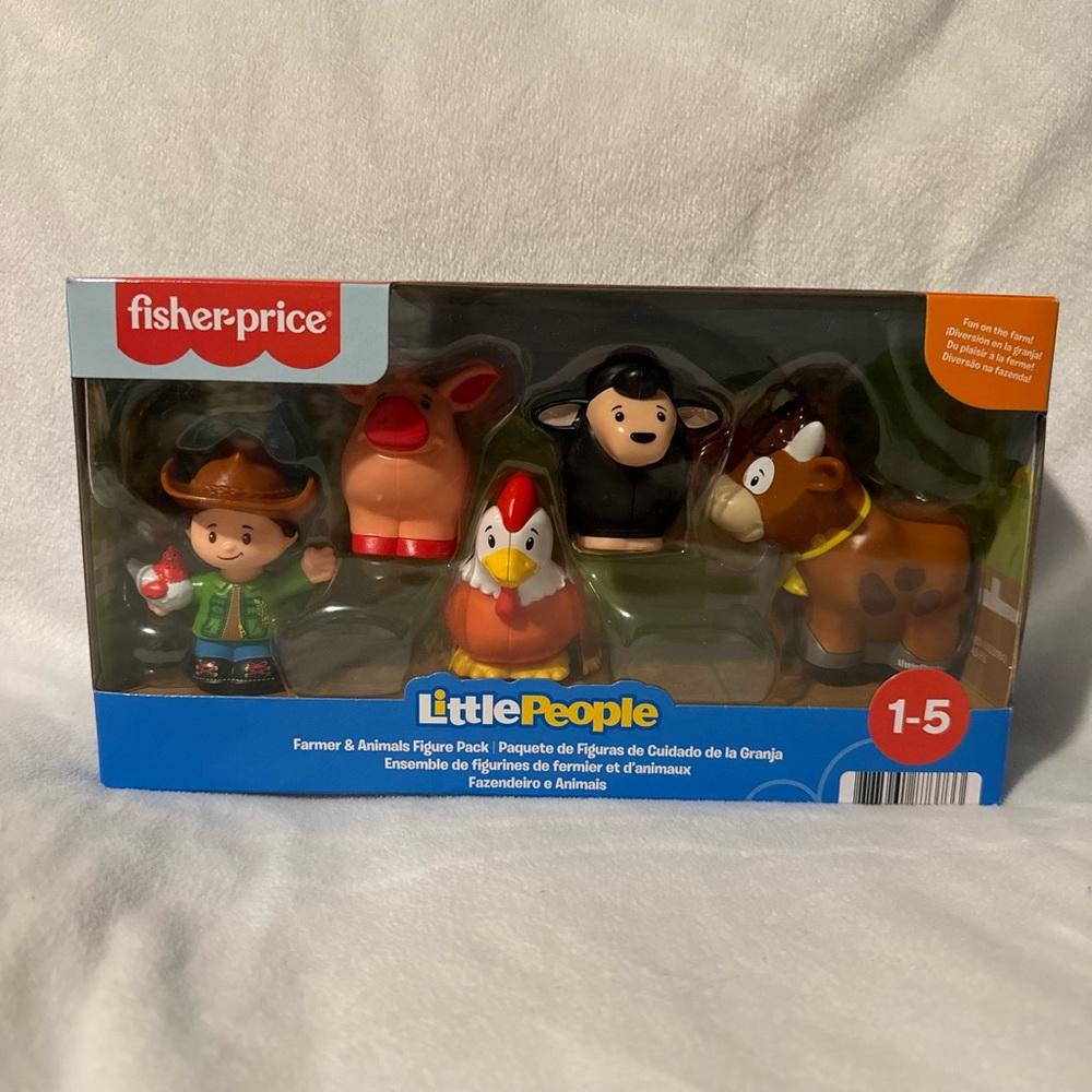 🎄NEW Fisher Price “Farmer and Animals” Ages 1-5 NIP NIB Kids Christmas Gift